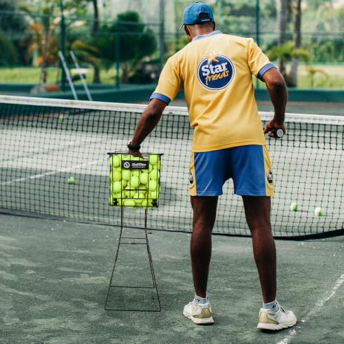 Portable Tennis Ball Hopper with Handle - Large Size