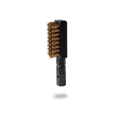 Fix It Sticks 3-Piece Gun Cleaning Brush Set - Nylon & Bronze Cleaning Brushes with 6-Bit Holder Included - Works with Any 1/4" Driver & Accepts 8/32" Threaded Attachments