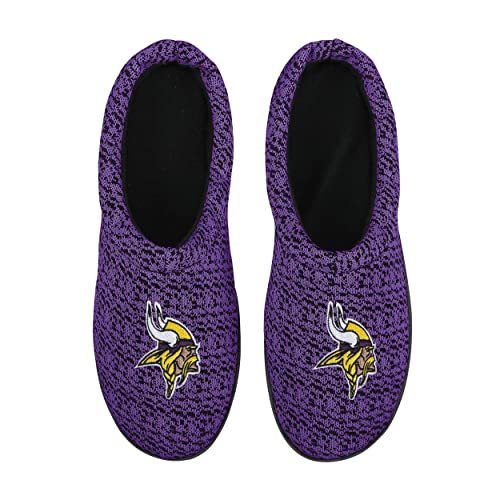 NFL Men's Poly Knit Cup Sole Slipper - Team Fan Gear