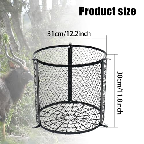 Deer Feeder Varmint Guard - All-Weather Wildlife Protection Cage, 12.3" x 11.8"