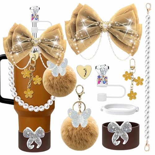 Bling Accessories Set for Stanley Cup 20/30/40oz - Brown
