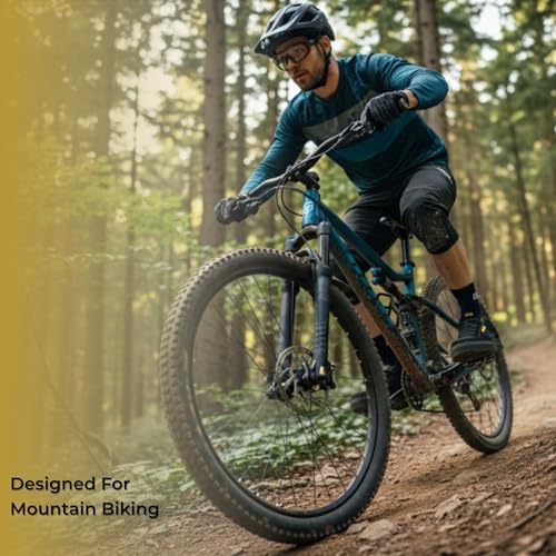 Men's Mountain Bike Shoes - Comfortable Cycling Sneakers - Black / 10.5