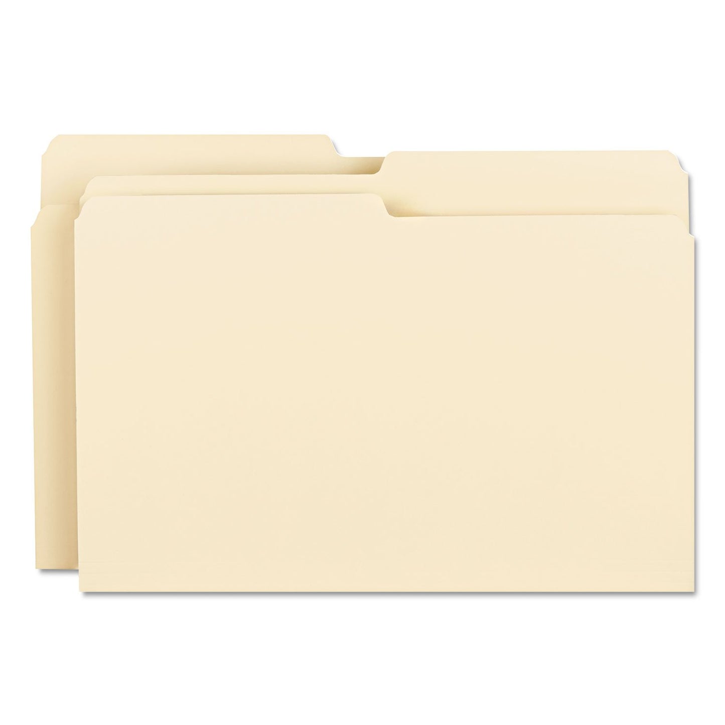 Smead File Folder, 1/2-Cut Tab, Assorted Positions, Legal Size, Manila, 100 per Box (15320)