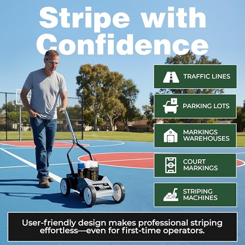 Traffic Line Marking Kit - 6 Cans of White/Blue Paint