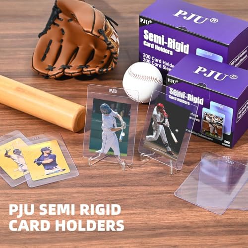 100ct Semi-Rigid Card Holders & Soft Sleeves for Trading Cards