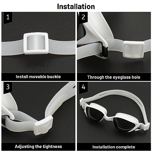 Universal Silicone Replacement Straps for Swim Goggles - 2 PCS