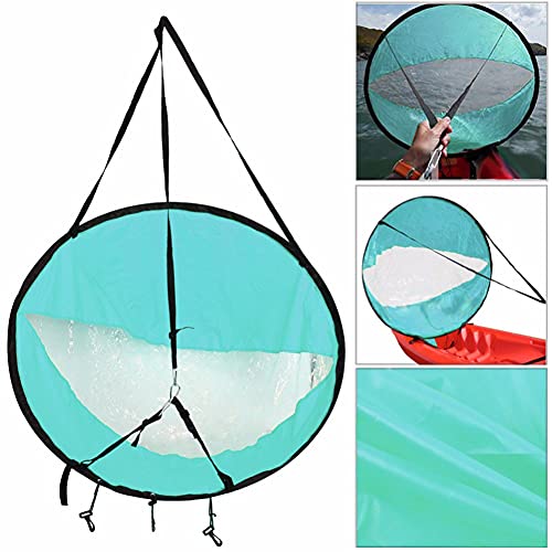 Durable Kayak Wind Sail with Clear Window - Blue