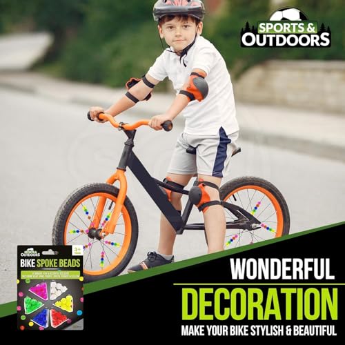 36 Pcs Colorful Bike Spoke Beads - Easy Clip-on Decorations