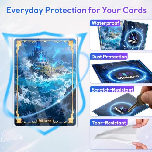 600 Clear Card Sleeves for Trading Cards - Durable Polypropylene Protectors