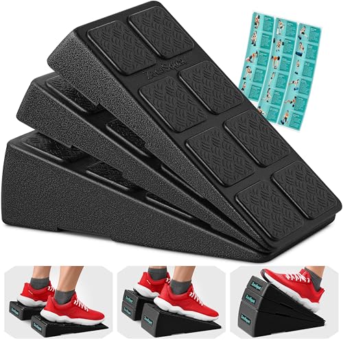 Squat Wedge Block Set - 960 LBS Capacity Slant Board - Classic & Black