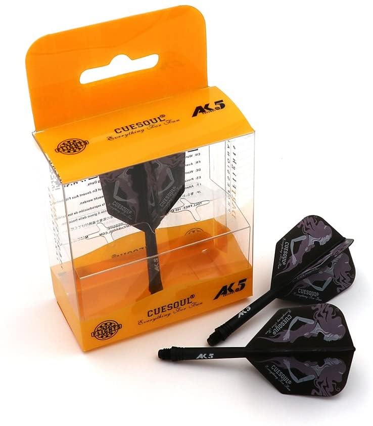 CUESOUL ROST Integrated Dart Flight & Shafts Black Beauty S-21mm