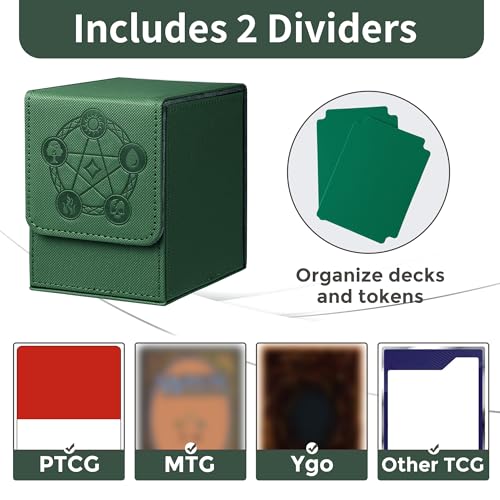 MTG Commander Deck Box Holds 100+ Double-Sleeved Cards