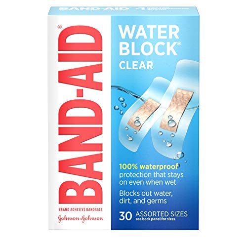 Waterproof Adhesive Bandages - 30 Piece Assortment for Minor Wounds