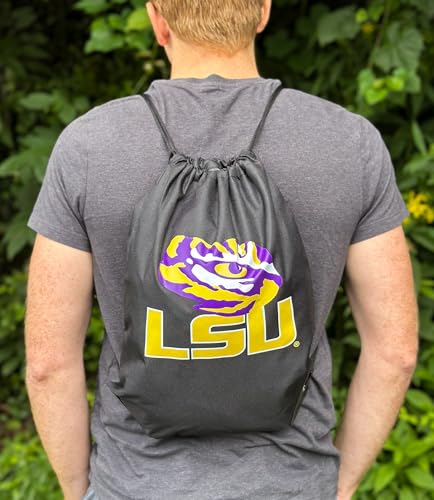 Georgia Bulldogs Drawstring Backpack - Lightweight Cinch Bag Black