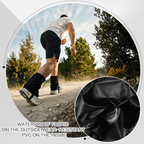 Ultralight Ankle Gaiters - Waterproof Trail Shoe Guards (2 Pairs)