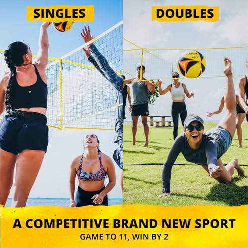 4-Way Volleyball Game Set - Quick Assemble for Outdoor Fun - Original