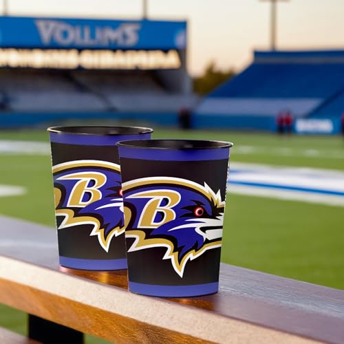 Football Team Logo Plastic Favor Cup - 16 oz. Reusable Party Drinkware