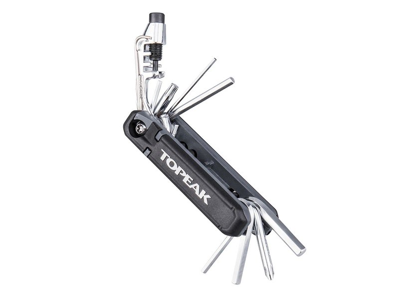 Topeak Hexus X Multi-Tool – 21-Function Bike Repair with Chain Tool, Tire Levers & Presta Core – Compact Chrome Vanadium Design for Road & Mountain Bikes