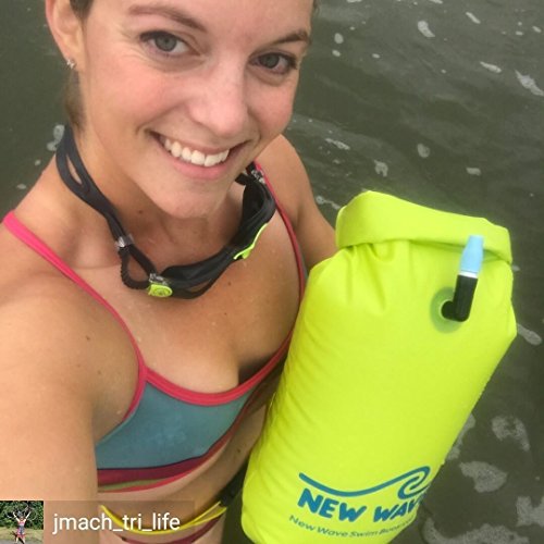 Open Water Swim Buoy - High Visibility Fluo Green 15L Float