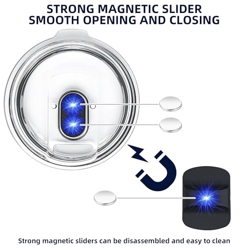 30 oz Tumbler Replacement Lid - Black Silicone O-Ring - 2 Pack