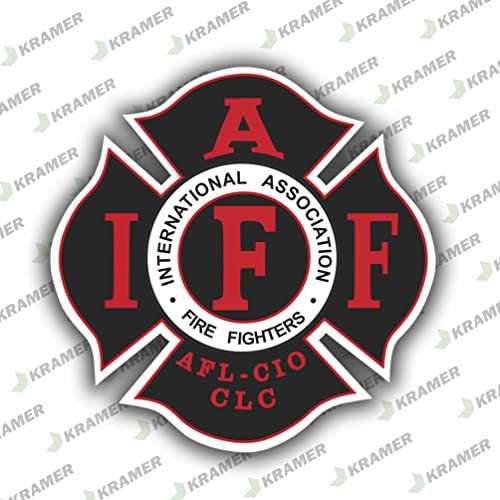 Firefighter Vinyl Decal Sticker for Car Bumper & Window - 4"