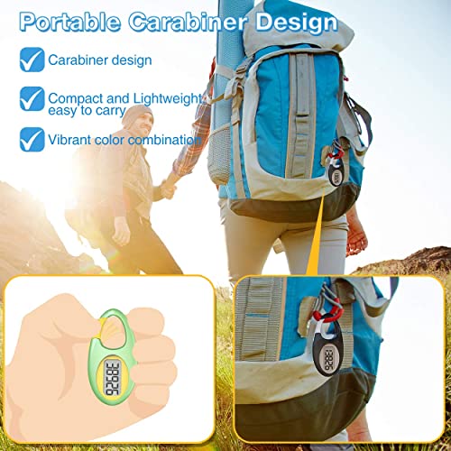 3D Step Counter Pedometer with Lanyard - Blue