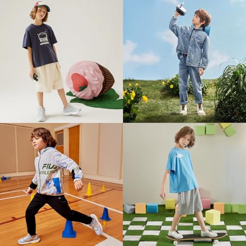 Black 12 Pairs Boys Running Ankle Socks Kids 7-10 Years Athletic Breathable Cotton