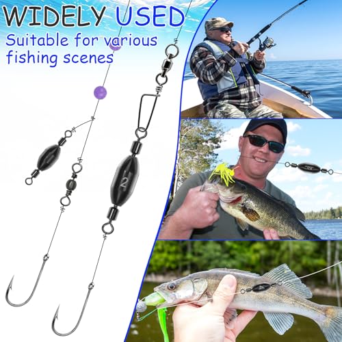 Brass Fishing Weights with Swivel - 1/32oz, 15pcs