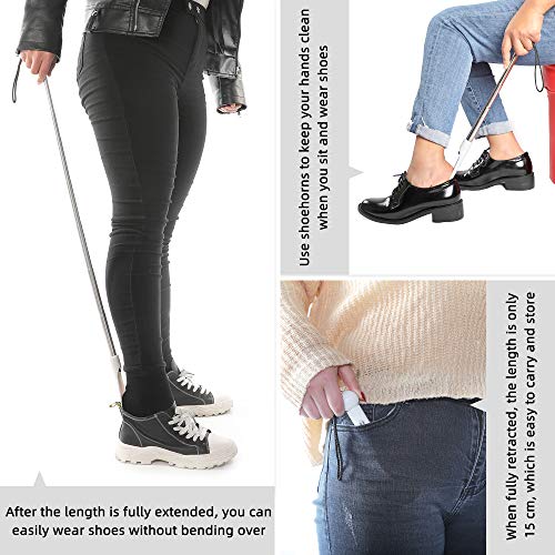 Fanwer Shoe Horn 36.2“Shoe Long Handle Foldable Travel for Seniors