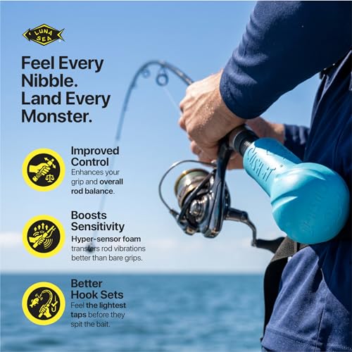 Luna Sea Silver Elite-Pro Cush-It Floating Fishing Rod Butt Cushion for Ultralight & Fly Fishing