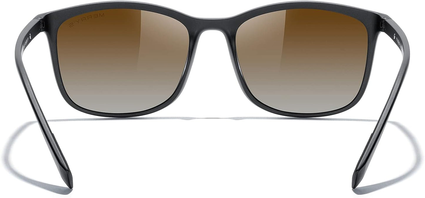 MERRY'S Polarized Sunglasses - Ultralight UV400 Shades for Men & Women | Perfect for Driving, Fishing, Golf