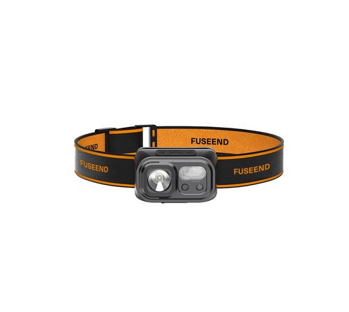 FUSEEND Motion Sensor Headlamp, Super Bright LED Rechargeable Headlight, Waterproof 8-Mode Flashlight with Red/White Light for Camping, Hiking, Running, Fishing
