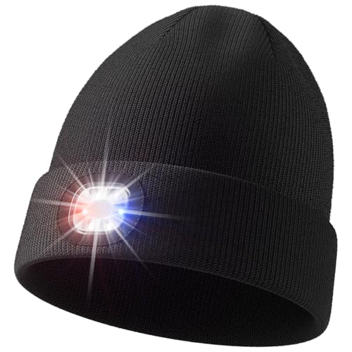 Unisex Beanie with Light - Black Gift for Men & Women