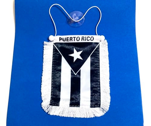 Puerto Rico Flag Rearview Mirror Accessories - Vibrant Car Decor