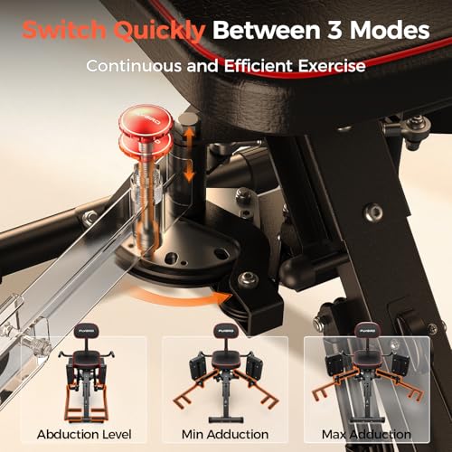 2-in-1 Hip Abductor & Adductor Machine for Home Gym - Adjustable Resistance