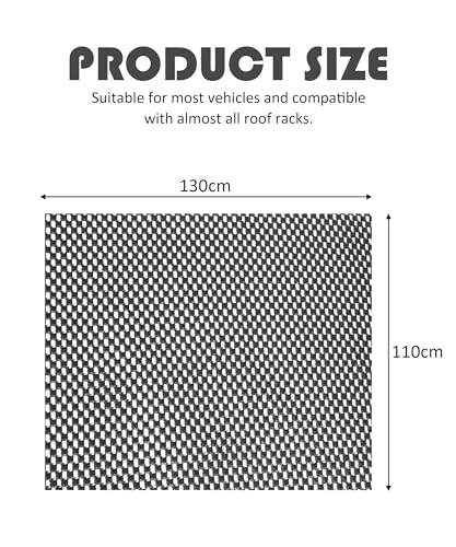 51"x43" Roof Rack Pad - Durable Anti-Slip Cargo Mat