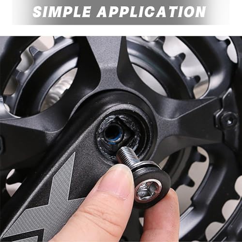 8mm Hex Crank Arm Fixing Bolts for Mountain and Road Bikes - 2 Pack