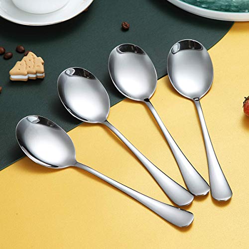 Solid Stainless Steel Serving Spoons Set - 4 Pieces