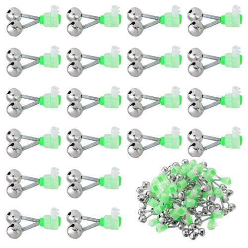 Fishing Bite Alarm Bells - 20 Pack with Dual Alerts