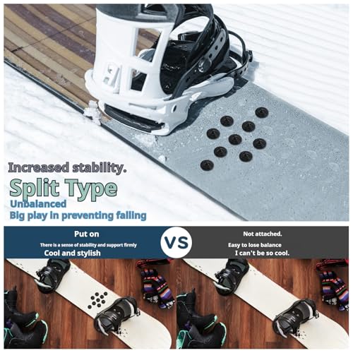 Kephala Snowboard Stomp Pad with Aluminum Studs - Self-Adhesive Grip for Men Women