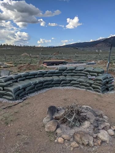Military Grade Olive Drab Sandbags - 14" x 26" - Pack of 15