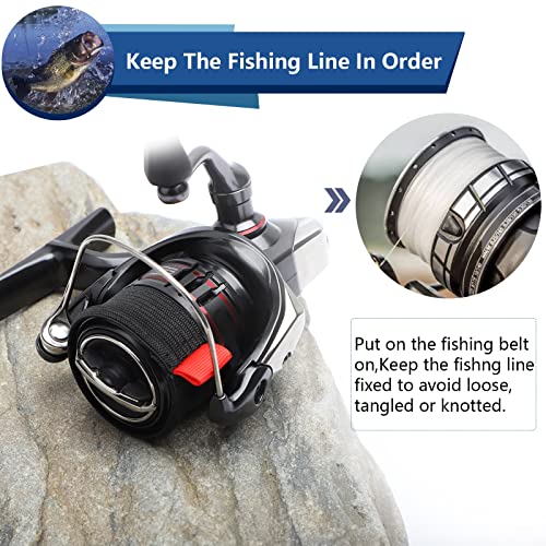 Dovesun Fishing Spool Belt Medium for Reel Protection 4PCS