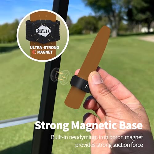 Adjustable Magnetic Golf Cart Holder - Fits 38 to 60 Ring Gauge - Black