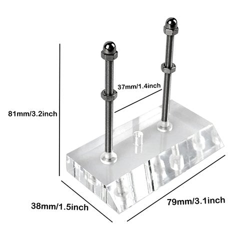 BUIYLV Skateboard Hanger 2 PCS Wall Mount Deck Rack for Skateboards Deck Display and Storage