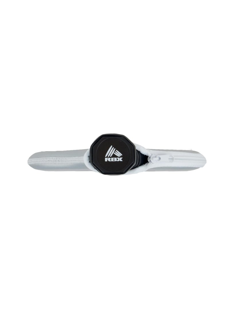 RBX Active Pickleball Paddle with Cover, Reinforced Fiberglass Face with Edge Guard and Honeycomb Core Pickleball Paddle with Cushioned Grip, Single Pickle Ball Paddle with Matching Cover Wave Black