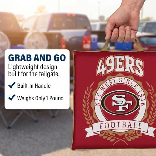 NFL Crest Logo Stadium Cushion - Team Color