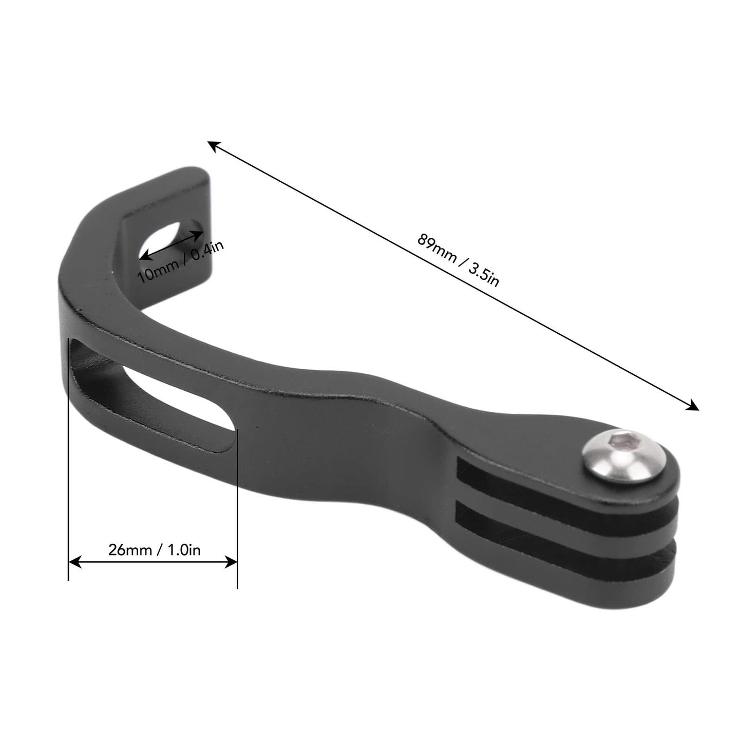 LED Headlight Clamp Cycling Light Holder Handlebar Light Mount Bicycle Torch Holder Front Light Bracket Cycling Lamp Bracket for Folding Bike(Black)