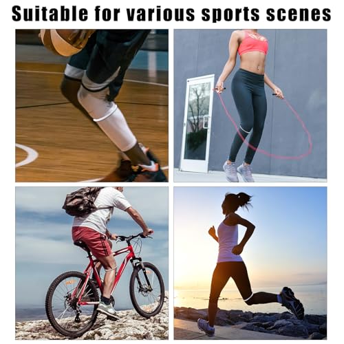 Patellar Tendon Support Strap Knee Band - Fluorescent White, 2pcs