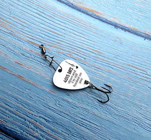 Liduola 11th Wedding Anniversary Fishing Lure for Husband Gift