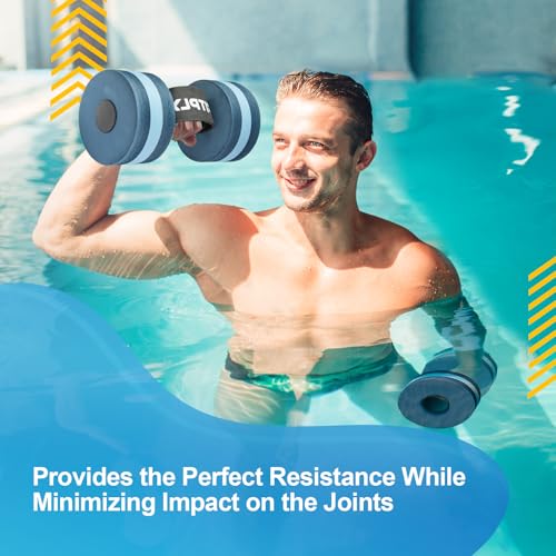 Water Weights Dumbbells for Swimming Exercise - Dark Blue